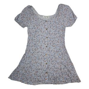 Wallflower Sz XL Floral Mini Dress Y2K Cottagecore Boho Soft Girl